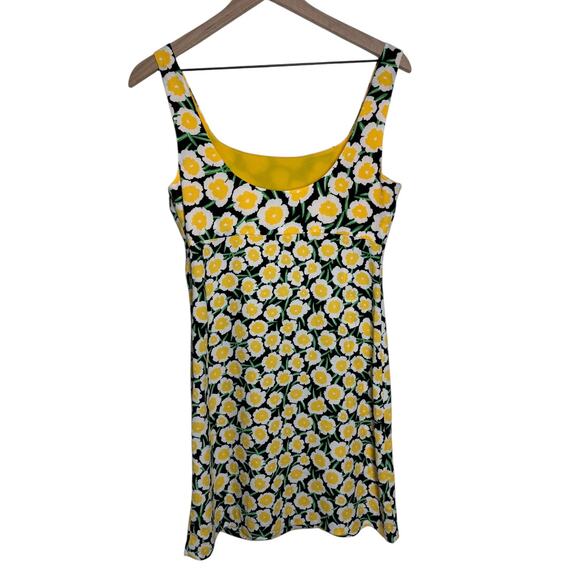 DIANE VON FURSTENBERG For Target 90s Shift Yellow Poppy Mini Dress - Picture 4 of 10